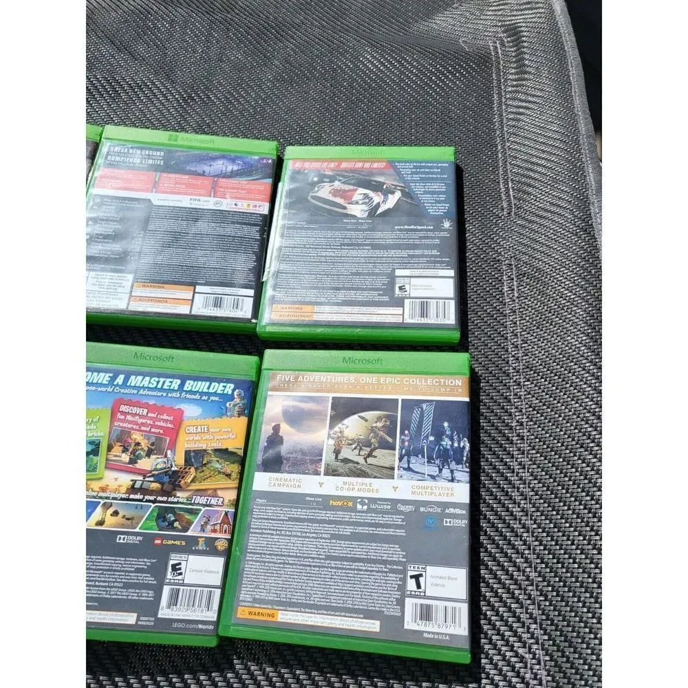 lot of 6 Microsoft Xbox One, need for Speed, FIFA, Battlefront, LEGO, Destiny